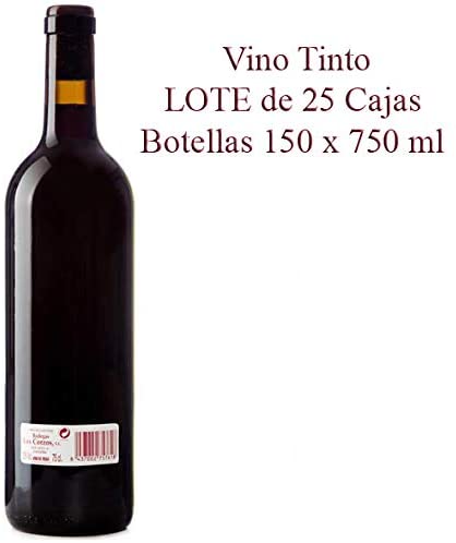 41C8VOZ4HAL._AC_ Lote 25 Cajas de Vino Tinto de mesa Cosechero "Los Corzos" Botellas 150 x 750 ml