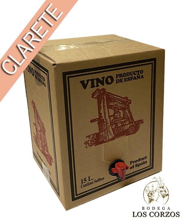 BaginBox_15_LitrosCLARETE Bag in Box 15L Vino Clarete Cosechero Bodega Los Corzos