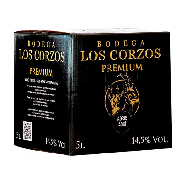Bag-in-Box-Tinto-5L-Tinto-Premium-neb Lote 24 Bag in Box 5L Vino Tinto PREMIUM 14,5 % Vol Bodega Los Corzos