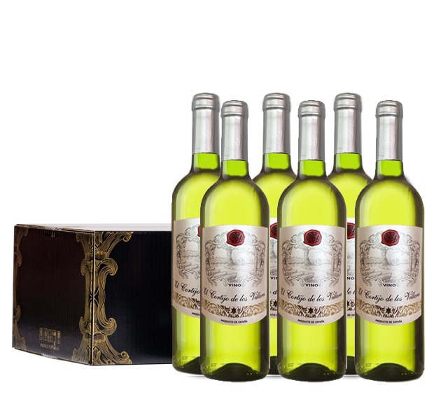 CajaBotellasCortijoLosVillaresBlanco Vino blanco Cortijo los Villares
