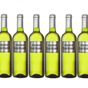 Vino blanco etiqueta metálica