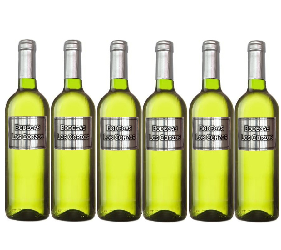 vino-blanco-los-corzosetiquetametalica6botellas Vino blanco etiqueta metálica