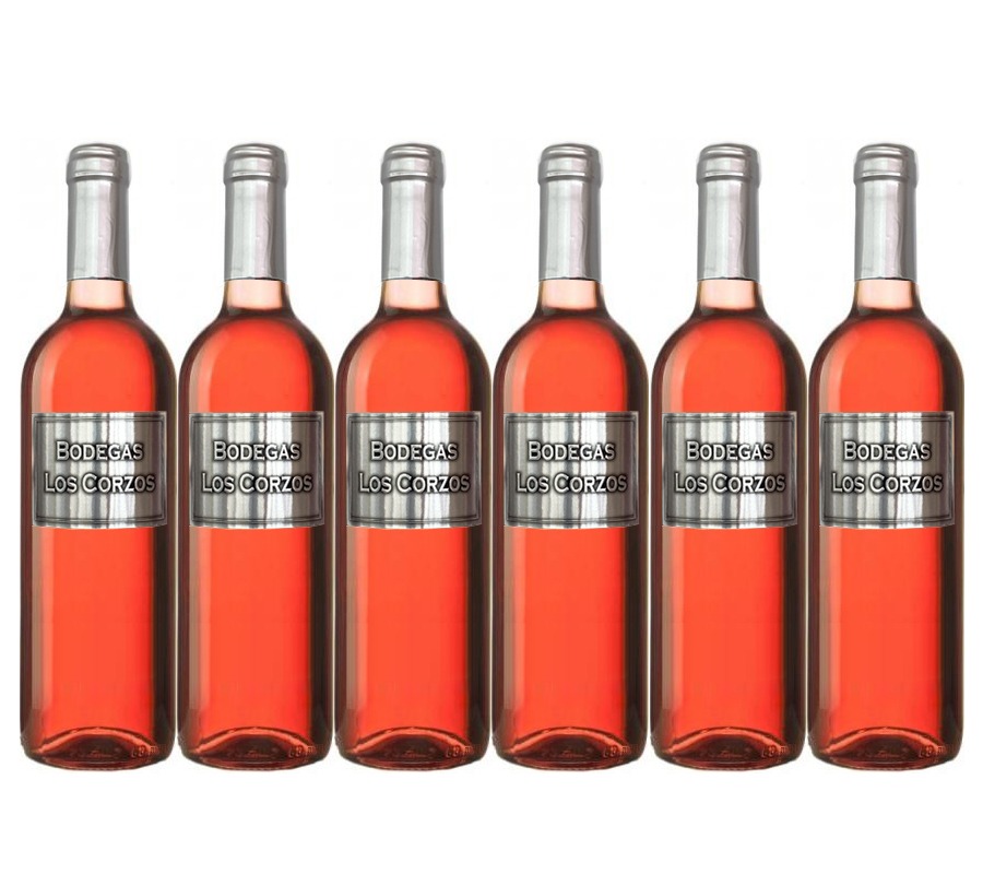 vino-rosado-los-corzosetiquetametalica6botellas Vino rosado etiqueta metálica