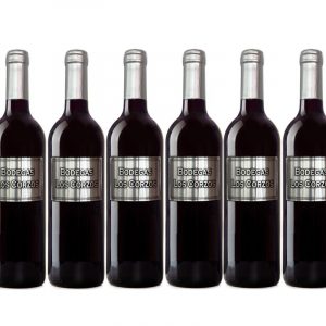 Vino tinto etiqueta metálica